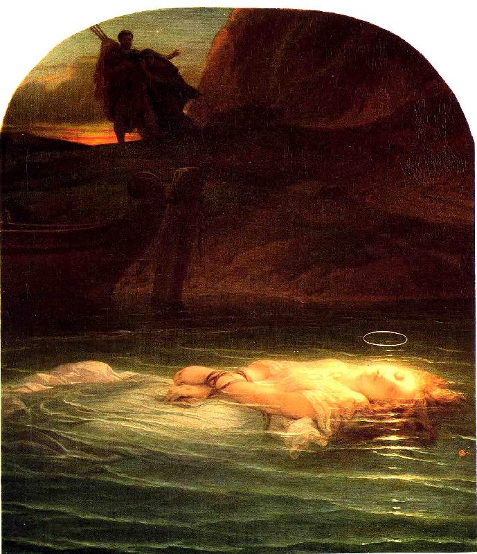 Paul Delaroche Young Christian Martyr Norge oil painting art